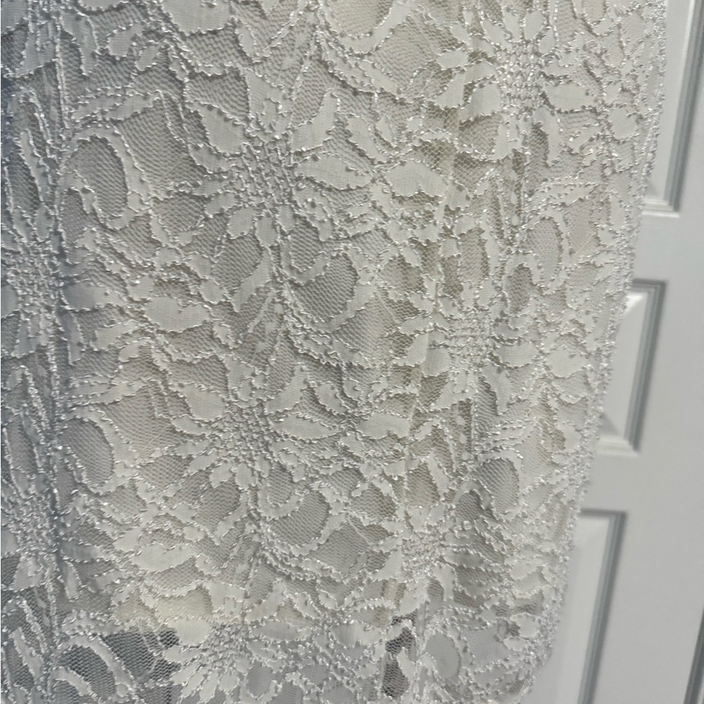 White Lace Dress size L - Picture 5 of 6
